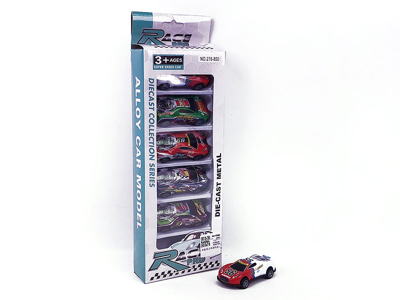 Die Cast Car Pull Back(6in1) toys