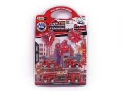 Pull Back Fire Engine & Pull Back Plane(7in1) toys