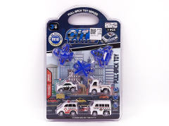 Pull Back Police Car & Pull Back Airplane(7in1) toys