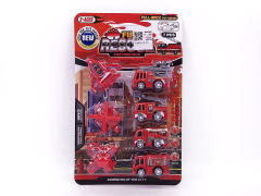 Pull Back Fire Engine & Pull Back Plane(7in1) toys
