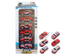 Pull Back Fire Engine(6in1) toys