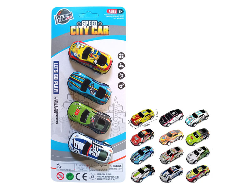 Pull Back Car(4in1) toys