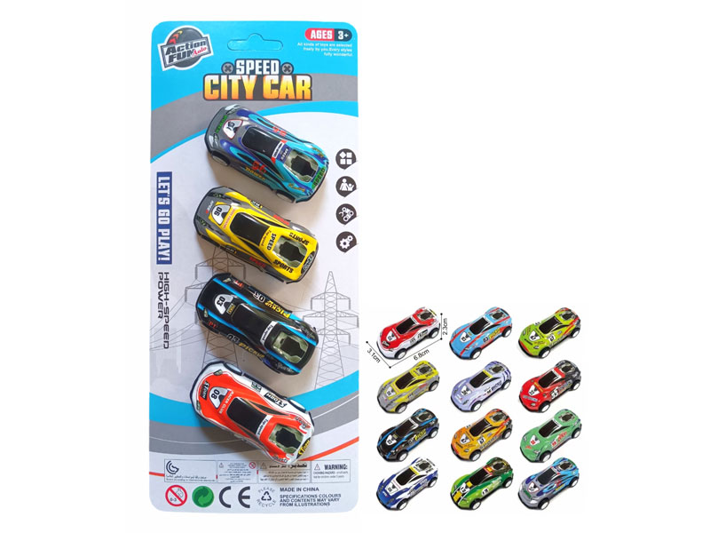 Pull Back Car(4in1) toys