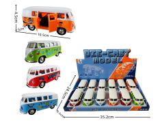 1:36 Die Cast Bus Pull Back(12in1)