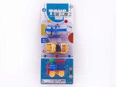 Pull Back Helicopter & Sports Car & Train(3in1) toys