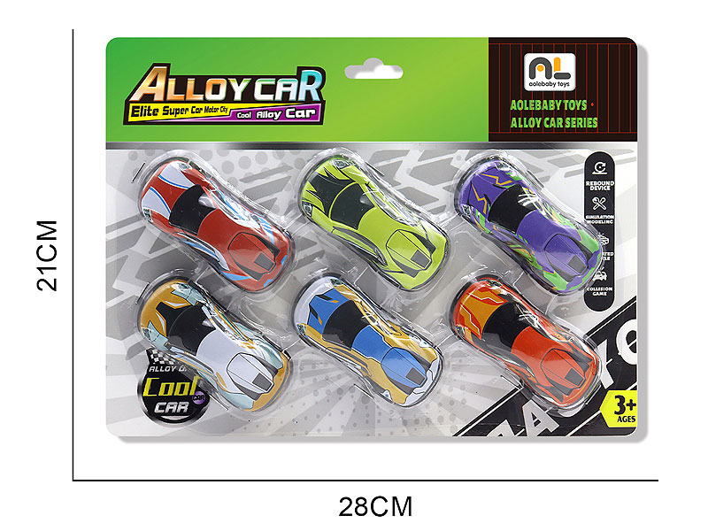 Die Cast Car Pull Back(6in1) toys