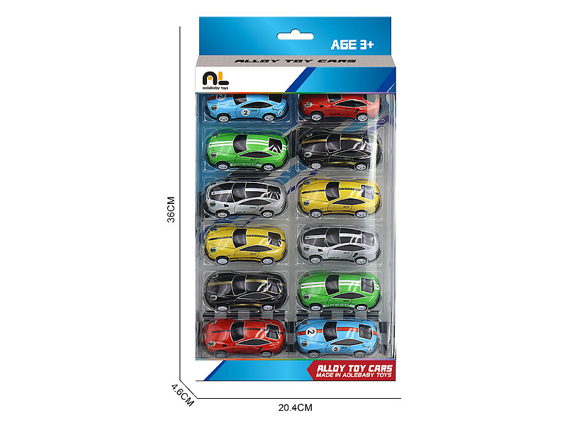 Die Cast Car Pull Back(12in1) toys