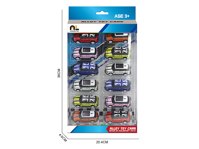 Die Cast Car Pull Back(12in1) toys