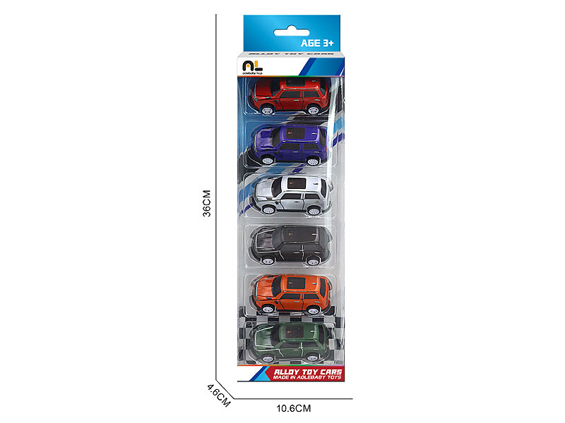 Die Cast Car Pull Back(6in1) toys