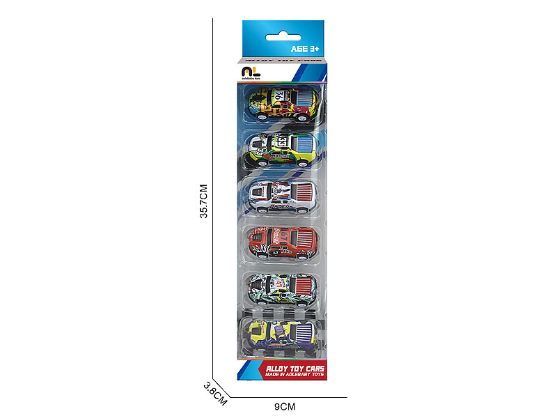 Die Cast Car Pull Back(6in1) toys