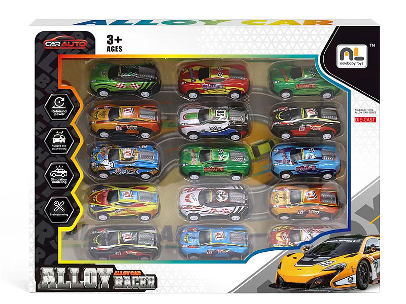 Die Cast Car Pull Back(15in1) toys