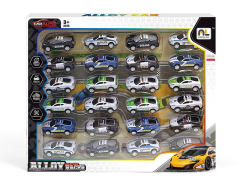 Die Cast Police Car Pull Back(24in1) toys