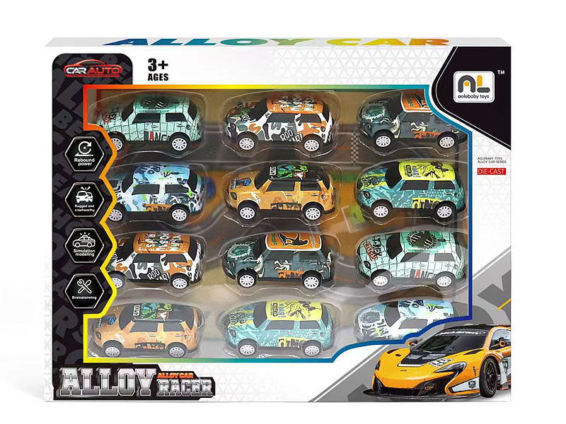 Die Cast Car Pull Back(12in1) toys