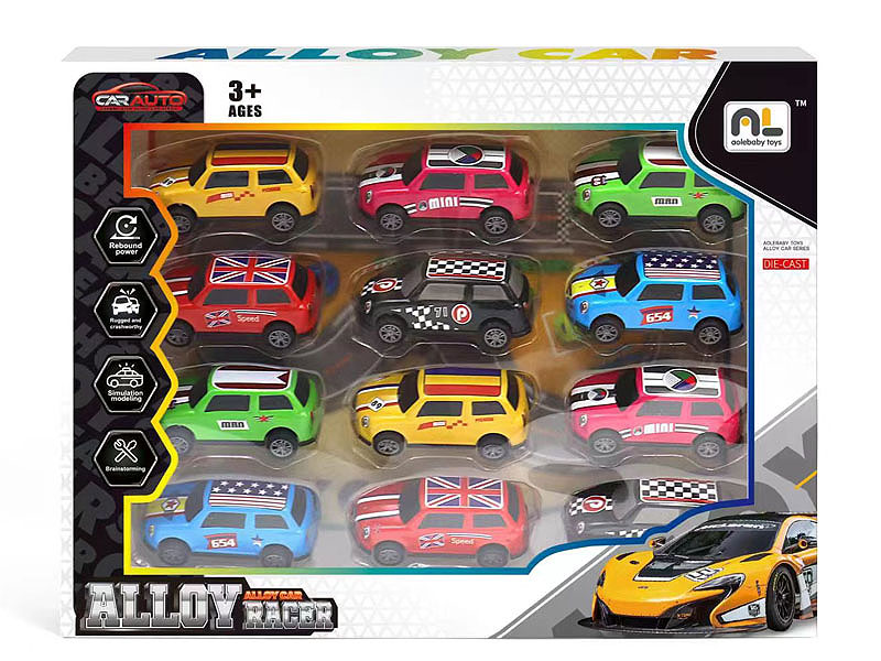 Die Cast Car Pull Back(12in1) toys