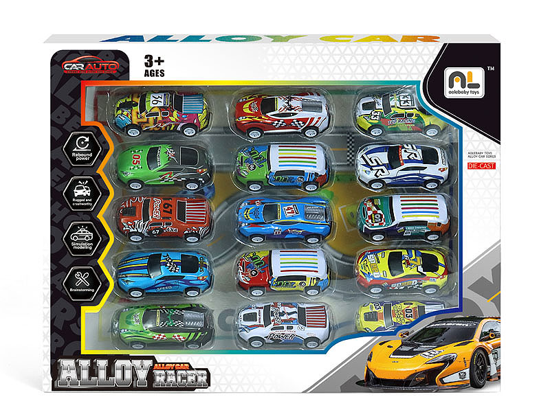 Die Cast Car Pull Back(15in1) toys