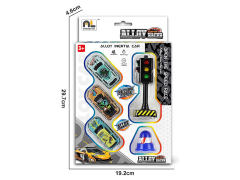 Die Cast Car Pull Back & Traffic Lights