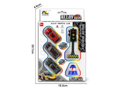 Die Cast Car Pull Back & Traffic Lights