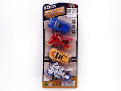 Pull Back Cross-country Car & Pull Back Motorcycle(4in1) toys