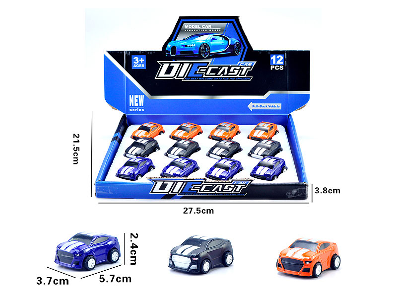 Die Cast Car Pull Back(12in1) toys