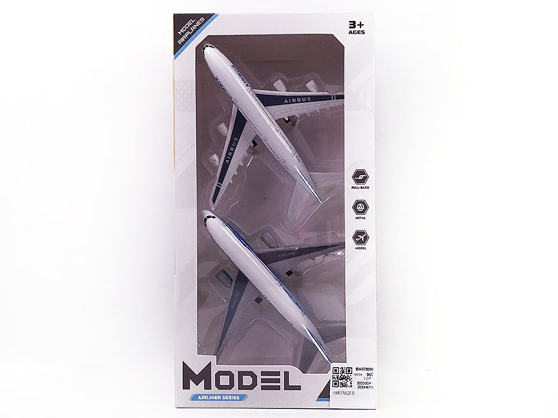 Die Cast Airplane Pull Back(2in1) toys