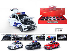 1:32 Die Cast Police Car Pull Back W/L_S(12in1)