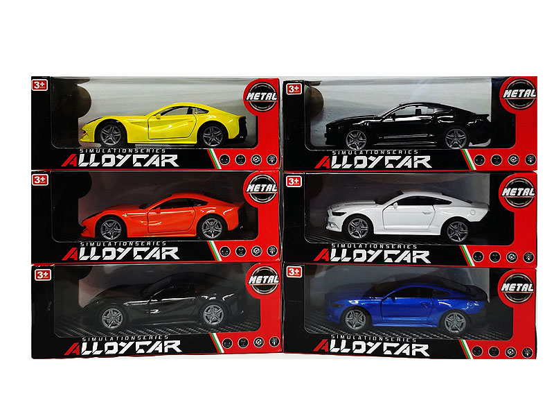 Die Cast Car Pull Back W/L_M(6C) toys