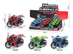 Die Cast Motorcycle Pull Back W/L_M(12in1)