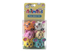 Pull Back Animal Car(6in1) toys