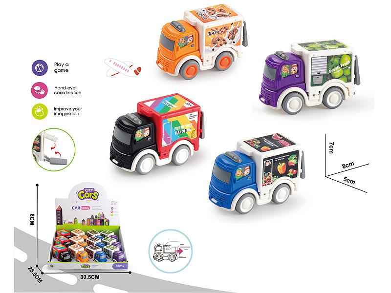 Pull Back Truck(12in1) toys