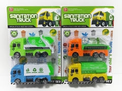 Pull Back Sanitation Truck(2in1) toys