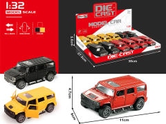 1:32 Die Cast Car Pull Back(12in1) toys