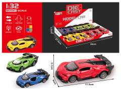 1:32 Die Cast Car Pull Back W/L_M(12in1) toys