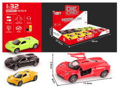 1:32 Die Cast Car Pull Back W/L_M(12in1) toys