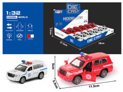 1:32 Die Cast Police Car Pull Back W/L_M(12in1) toys