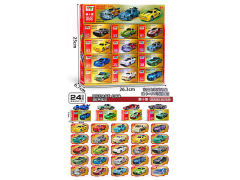 1:64 Die Cast Car Pull Back(24in1) toys