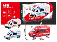 1:32 Die Cast Car Pull Back W/L_M(3S) toys