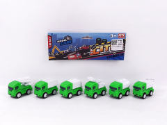 Pull Back Sanitation Car Set(6in1) toys