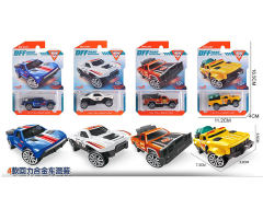 1:64 Die Cast Cross-country Car Pull Back(4S) toys