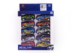 6.8CM Pull Back Car(10in1) toys