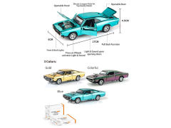 1:32电镀版速7系列道奇战马合金回力车带灯光声音（12只庄）