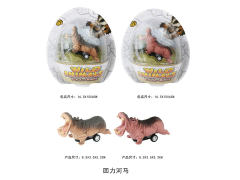 Pull Back Hippo(2C) toys