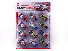 Die Cast Racing Car Pull Back(12in1) toys