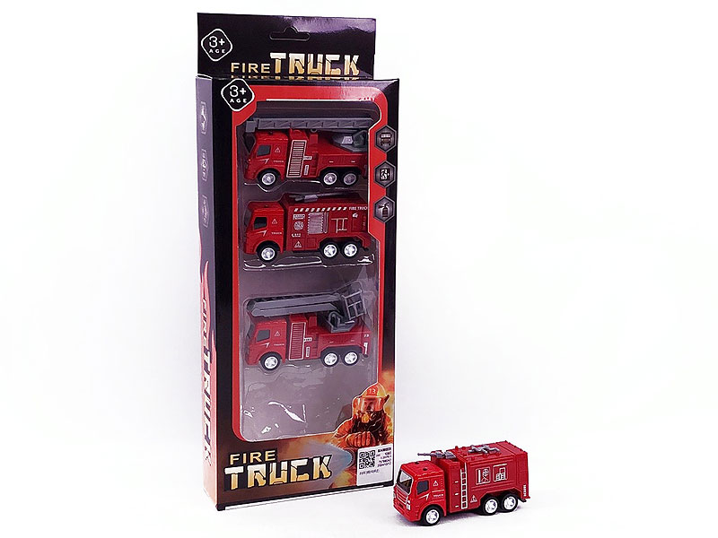 Die Cast Fire Engine Pull Back(4in1) toys