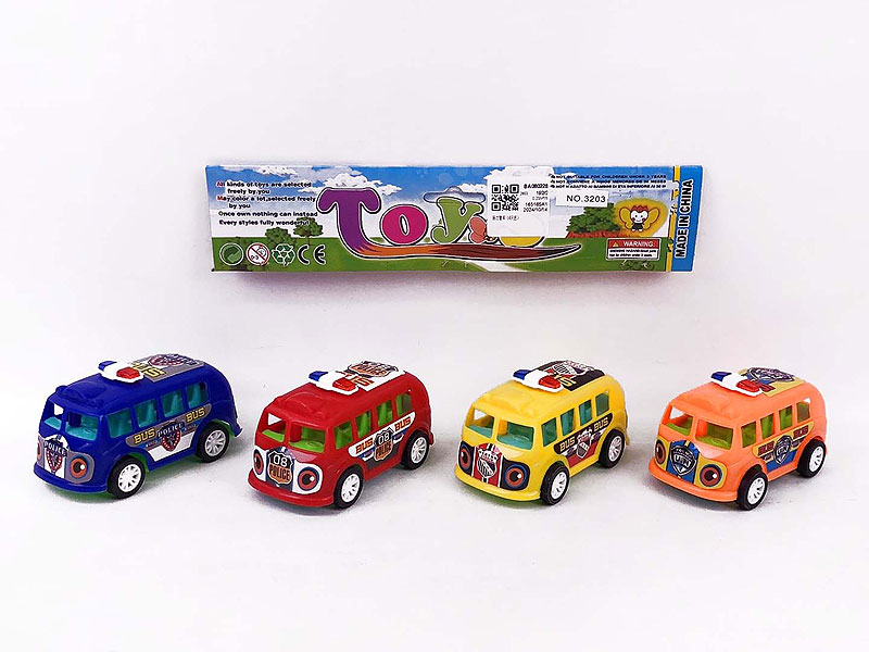 Pull Back Police Car(4in1) toys