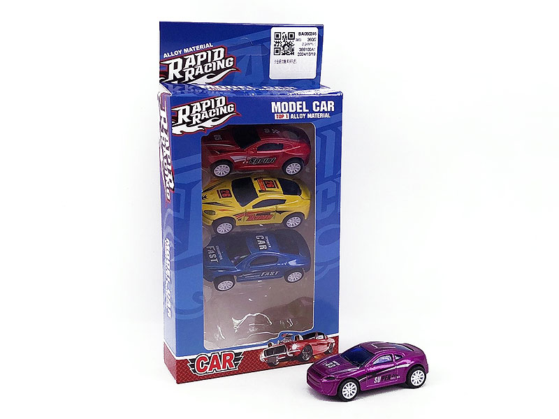 Die Cast Sports Car Pull Back(4in1) toys