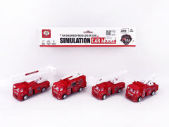 Pull Back Fire Engine(4in1) toys