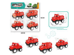 Pull Back Fire Engine(4in1) toys