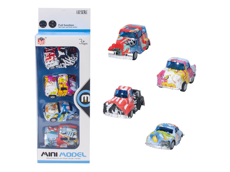 Die Cast Car Pull Back(4in1) toys