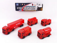 Pull Back Fire Engine(5in1) toys