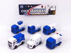 Pull Back Fire Engine(6in1) toys